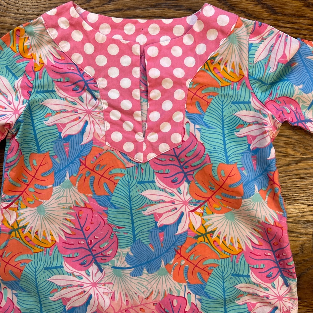 Kelly's Kids Girls Tropical Vacation Tunic Shift Dress Size 2 - Picture 7 of 11